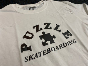 Puzzle SB Arch Long Sleeve Tee (White)