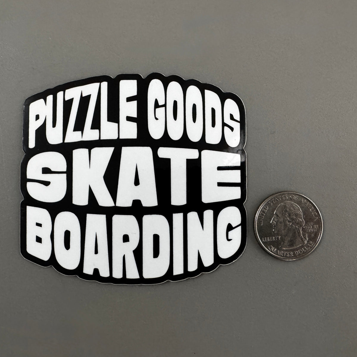 PGSB Round Sticker (White/Black)