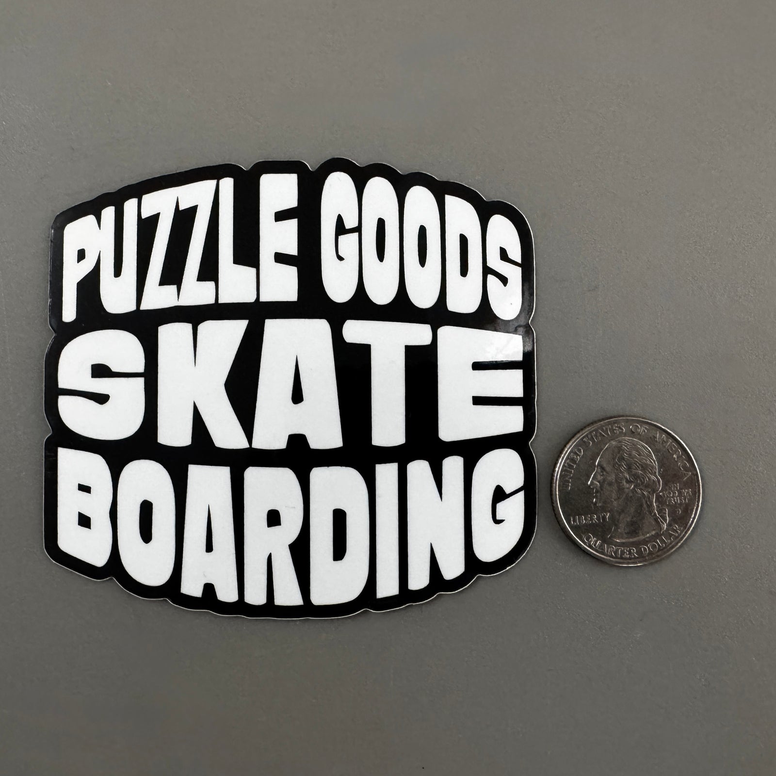 PGSB Round Sticker (White/Black)