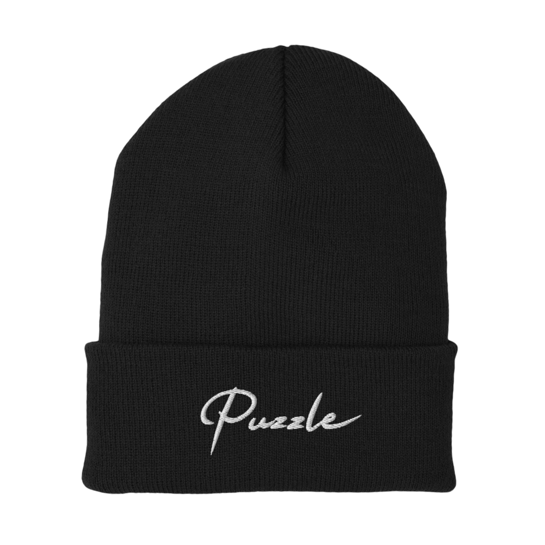 Puzzle Script Beanie (Black)
