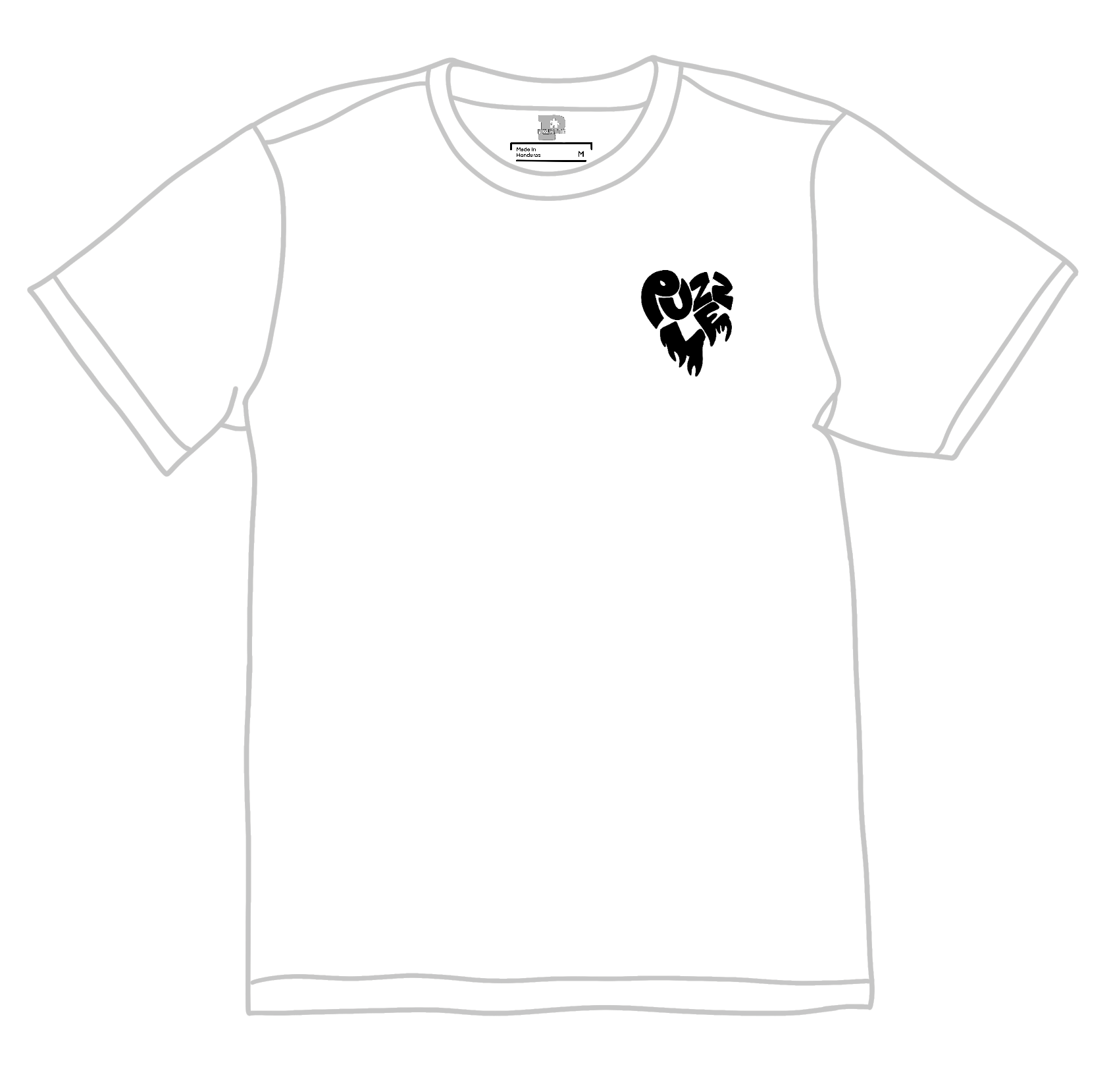 Heart Flame Tee (White)