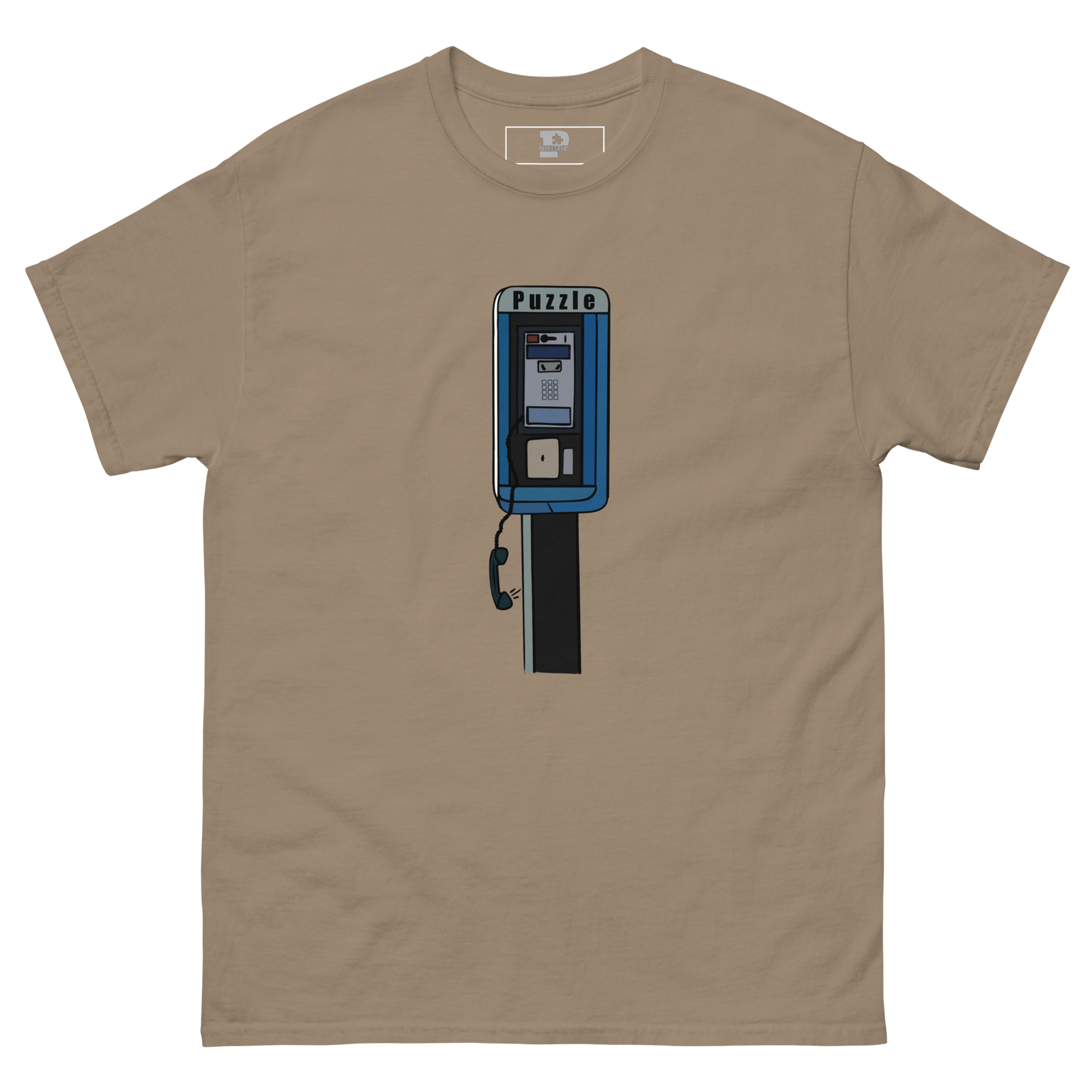 Missed Call Tee (Light Brown)