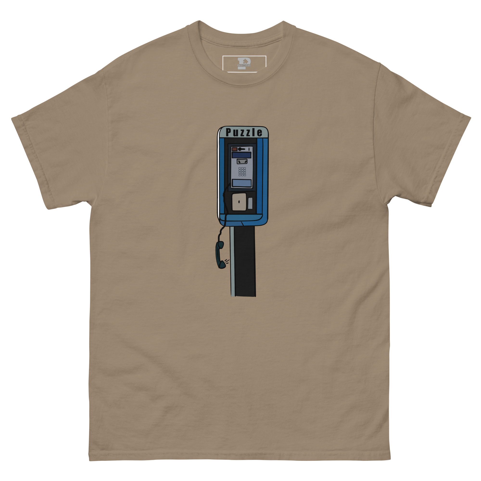 Missed Call Tee (Light Brown)