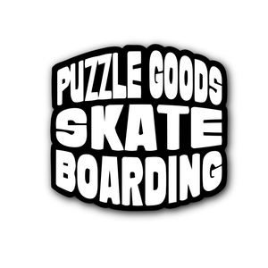 PGSB Round Sticker (White/Black)