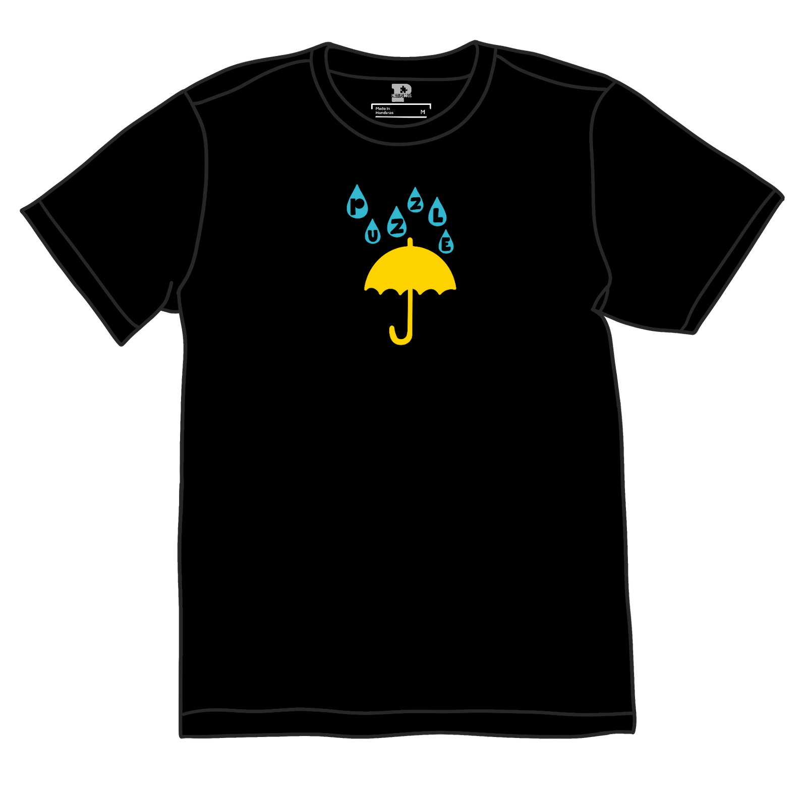 Puzzle Raindrop Tee (Black)