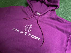 Life Is A Puzzle Hoodie (Purple)