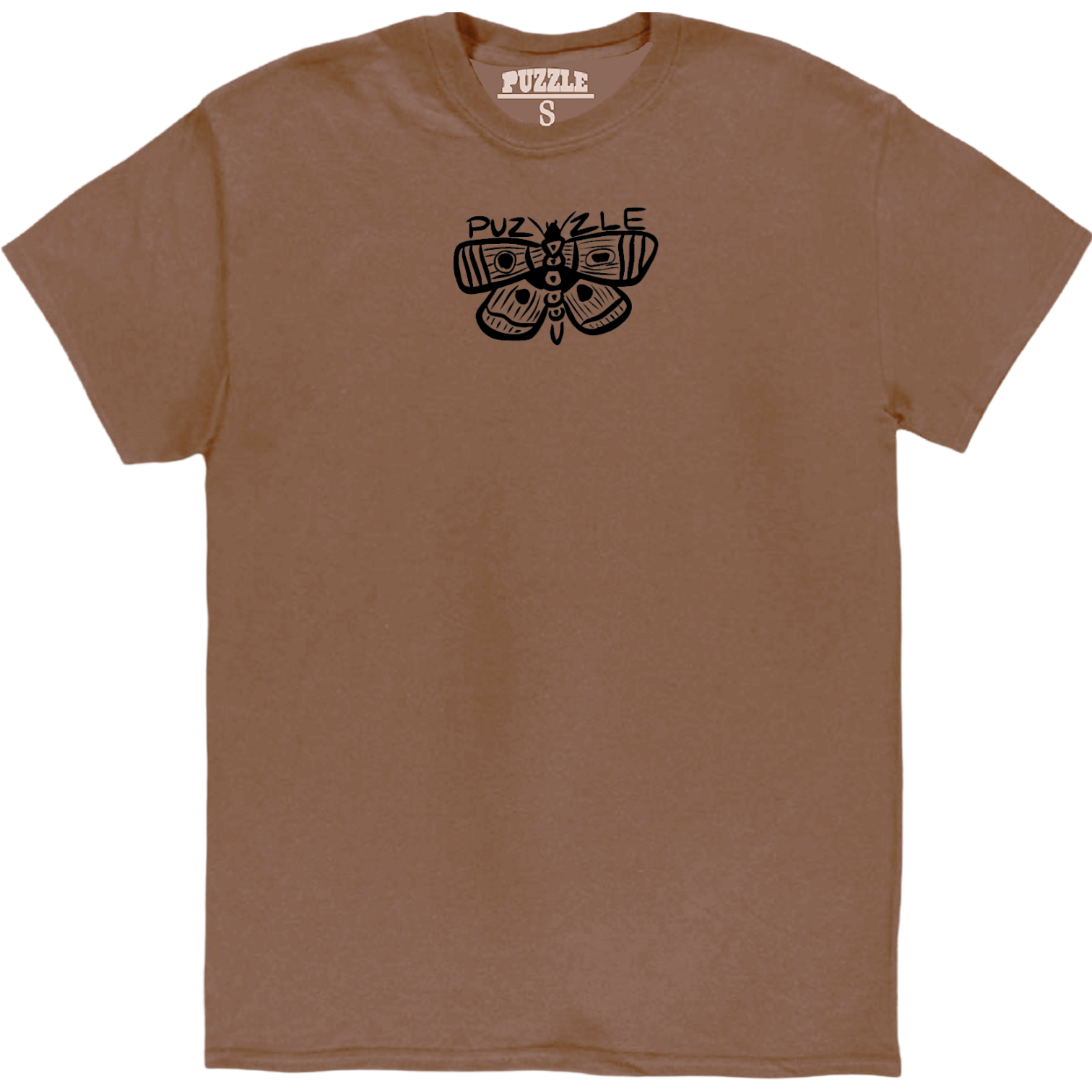 Puzzle Moth Tee (Brown)