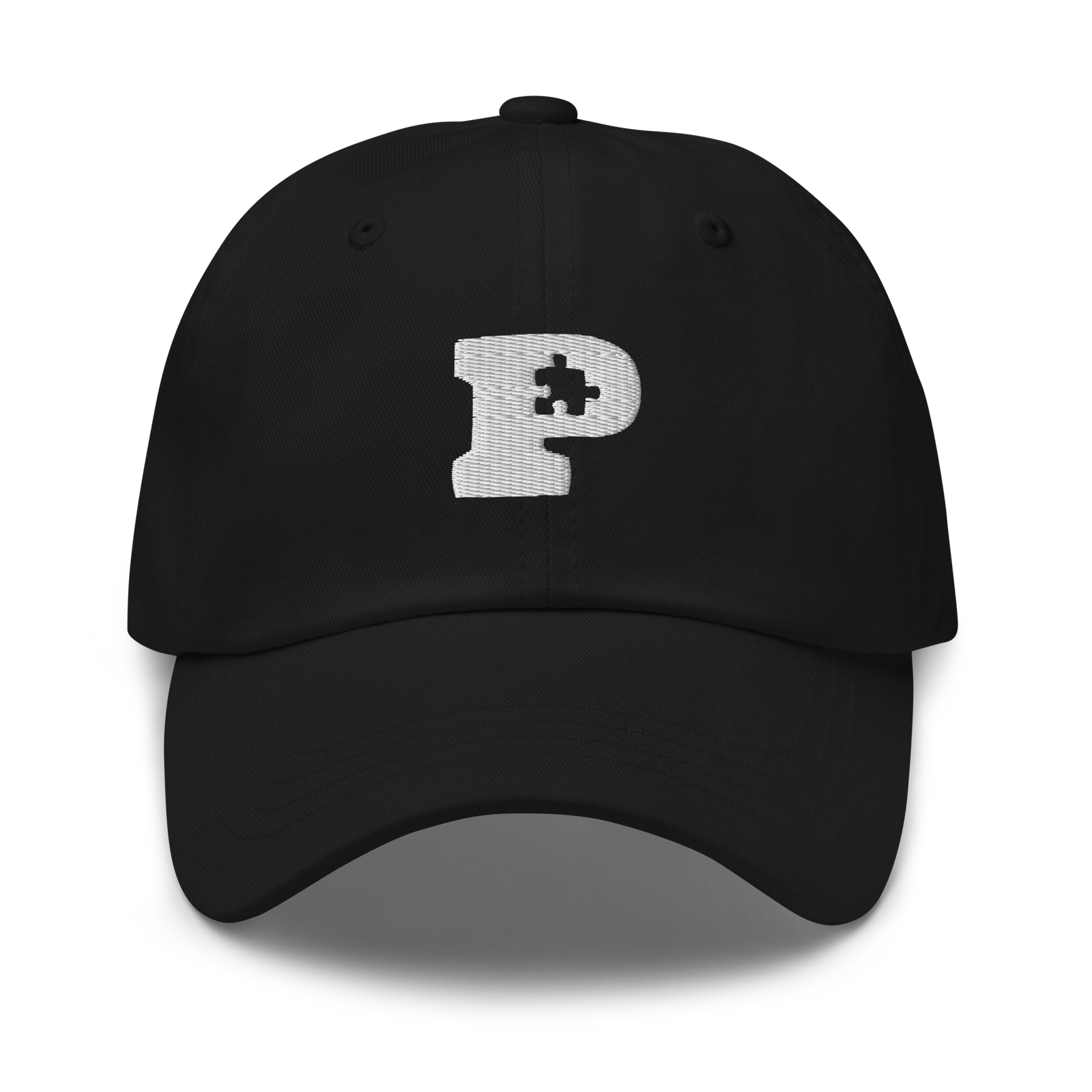 Puzzle P Dad Hat (Black)