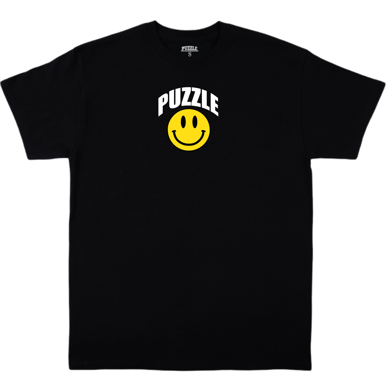 Puzzle Smiley Tee (Black)